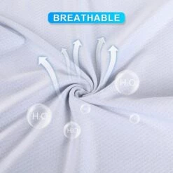 FUIENKO Cache-nez Bandana Rafraîchissant Pour Hommes, Demi-masque Respirant, Cache-cou, Pour Vélo De Montagne, Motocross, équitation, été,Black -Protection des voies respiratoires Soldes 66415223 4