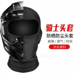 FUIENKO Cagoule De Moto, Masque D'équitation, Respirant, Chapeau De Cyclisme, Pour Le Ski, Pour Hommes Et Femmes, Collection Printemps Et été,AMLFS2540-Black -Protection des voies respiratoires Soldes 66415231 3