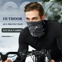 FUIENKO Masque De Moto Réglable, Guêtre De Cou Pour Moto, Bandana Doux, Couverture Respirante, Bandeau,CHINA,White -Protection des voies respiratoires Soldes 66415234 3