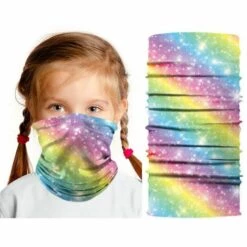 FUIENKO Masques Pour Enfants, Cache-cou, Bouclier Facial, Bandana, Imprimé Animal, Moto, Ski, Skateboard, Cagoule,K034