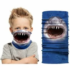 FUIENKO Masques Pour Enfants, Cache-cou, Bouclier Facial, Bandana, Imprimé Animal, Moto, Ski, Skateboard, Cagoule,K034 -Protection des voies respiratoires Soldes 66415267 4
