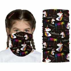 FUIENKO Masques Pour Enfants, Cache-cou, Bouclier Facial, Bandana, Imprimé Animal, Moto, Ski, Skateboard, Cagoule,K034 -Protection des voies respiratoires Soldes 66415267 5