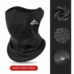 FUIENKO Masque Facial Chaud Pour Moto, Guêtre De Cou Coupe-vent, Snowboard, Vélo, Ski, Cyclisme, écharpe Pour Sports De Plein Air Hommes Femmes,A
