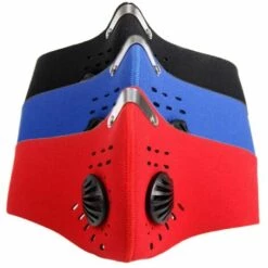 FUIENKO Masque De Moto Avec Valve, Coupe-vent Pour Hommes Et Femmes,CHINA,Black -Protection des voies respiratoires Soldes 66415321 4