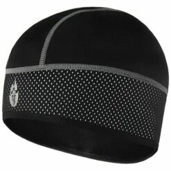 Fuienko – Casquette De Moto Polaire Thermique, Chapeau Coupe-vent Pour Randonnée, Ski, Vélo, Motocross, Casquette Doublée Polaire, Hiver,BC321-Black B