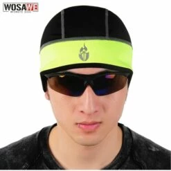 Fuienko – Casquette De Moto Polaire Thermique, Chapeau Coupe-vent Pour Randonnée, Ski, Vélo, Motocross, Casquette Doublée Polaire, Hiver,BC321-Black B -Protection des voies respiratoires Soldes 66415334 5