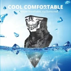 FUIENKO En Gros! Cagoule De Moto, Masque Facial Respirant, Demi-masque Multifonctionnel, Séchage Rapide,MMZ10042 -Protection des voies respiratoires Soldes 66415343 2