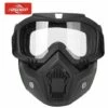 FUIENKO Mortorcycle – Masque Facial, Lunettes Haute Définition, Avec Filtre Buccal, Pour Casque Ouvert, Protection Des Yeux, Motocross,Sliver 1 FUIENKO Mortorcycle – Masque Facial, Lunettes Haute Définition, Avec Filtre Buccal, Pour Casque Ouvert, Protection Des Yeux, Motocross,Sliver -Protection des voies respiratoires Soldes 66415348 1