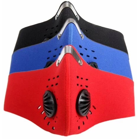 FUIENKO Masque De Moto Avec Valve, Coupe-vent Pour Hommes Et Femmes,France,Black 6 FUIENKO Masque De Moto Avec Valve, Coupe-vent Pour Hommes Et Femmes,France,Black – Image 4