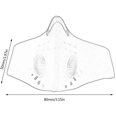 FUIENKO Masque De Moto Avec Valve, Coupe-vent Pour Hommes Et Femmes,France,Black 7 FUIENKO Masque De Moto Avec Valve, Coupe-vent Pour Hommes Et Femmes,France,Black – Image 5