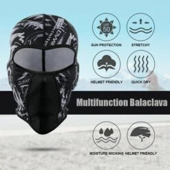 FUIENKO Cagoule Respirante Pour Moto, Masque Facial Complet Pour Motocross, Casquette De Protection Du Cou Pour Hommes,08 -Protection des voies respiratoires Soldes 66415386 3