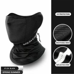 FUIENKO Cagoule De Protection Respirante Pour Moto, Masque De Protection Pour Motocross, Cyclisme, Ski, Motard, Casque D'équitation Pour Hommes,XTJ24 Black