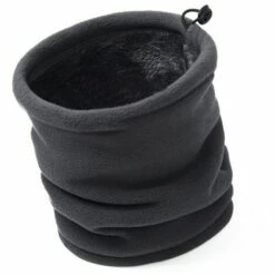 FUIENKO Écharpe Polaire à Col Chaud Pour Hommes Et Femmes, Masque D'équitation à Capuche Multifonction Pour Le Sport En Hiver,CHINA,dark Gray