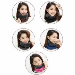 FUIENKO Écharpe Polaire à Col Chaud Pour Hommes Et Femmes, Masque D'équitation à Capuche Multifonction Pour Le Sport En Hiver,CHINA,dark Gray -Protection des voies respiratoires Soldes 66415509 4