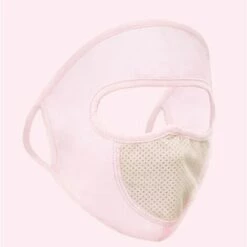 FUIENKO Masque De Protection Solaire 3D Pour Femmes, Protection Contre Les UV, Respirant, Anti-ultraviolet, Pendant L'oreille, Pour La Course à Pied, Le Cyclisme,pink