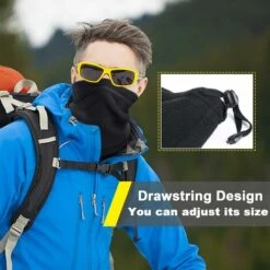 FUIENKO Cache-cou En Polaire Pour Moto, Masque Facial, écharpe Coupe-vent, Bandana Pour La Course, Le Ski,CHINA,07 Mars Green -Protection des voies respiratoires Soldes 66415533 3