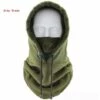 FUIENKO Chapeaux De Ski à Double Usage Pour Hommes Et Femmes, Casquette à Capuche, Chapeau En Peluche Polaire Noire Ajustable, Cagoule Thermique Coupe-vent 2021,ArmyGreen -Protection des voies respiratoires Soldes 66415534 1