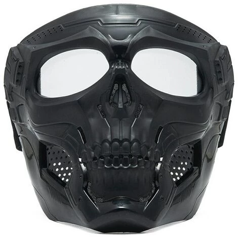 FUIENKO Masque Facial Pour L'équitation En Plein Air, Casque Coupe-vent, Masque Tête De Mort, Lentille Renforcée, Lunettes De Moto, Masque De Sport,CHINA,army Green Lens 3 FUIENKO Masque Facial Pour L'équitation En Plein Air, Casque Coupe-vent, Masque Tête De Mort, Lentille Renforcée, Lunettes De Moto, Masque De Sport,CHINA,army Green Lens