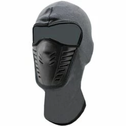 FUIENKO Masque Facial Coupe-vent Chaud D'hiver Pour Moto, Motocross, Cs, Sport De Plein Air, Vélo, Polaire Thermique,Grey Mask