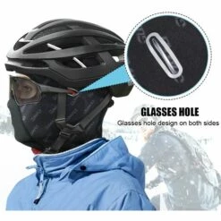 FUIENKO Cagoule De Moto En Polaire Pour Hommes Et Femmes, Masque Facial Complet Chaud D'hiver, Coupe-vent, Couvre-chef De Ski, Cyclisme, Capuche, Doublure De Casque,CHINA,01 -Protection des voies respiratoires Soldes 66415665 4