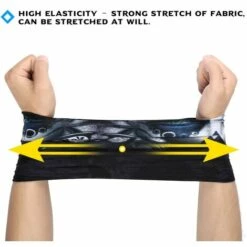 FUIENKO Masque Facial Cagoule De Moto Imprimé En 3D, Bandana De Moto, Motocross, équitation, Cache-cou, écharpe Magique D'été Pour Hommes Et Femmes,45 -Protection des voies respiratoires Soldes 66415708 4