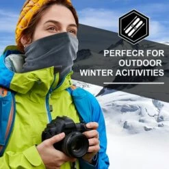 FUIENKO Cache-cou Thermique Pour Moto, écharpe Bandana, Demi-masque Facial, Ski, Motard, Cyclisme, Course, Couvre-capuche, Hiver, Hommes Et Femmes,10 -Protection des voies respiratoires Soldes 66415712 5