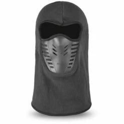 FUIENKO Chapeau à Capuche Pratique Pour L'équitation En Plein Air, Polaire épaisse, Protection Du Visage, Chaud Et Coupe-vent,Espagne,gray