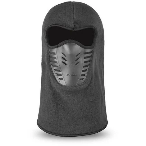 FUIENKO Chapeau à Capuche Pratique Pour L'équitation En Plein Air, Polaire épaisse, Protection Du Visage, Chaud Et Coupe-vent,Espagne,gray 3 FUIENKO Chapeau à Capuche Pratique Pour L'équitation En Plein Air, Polaire épaisse, Protection Du Visage, Chaud Et Coupe-vent,Espagne,gray