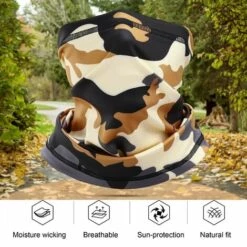 FUIENKO Masque Facial Respirant Pour Moto, écharpe Pour Tube De Cou, Moto, Motard, Ski, Bandana, Sport, Cyclisme, Randonnée, Patinage, écharpes Magiques,01 -Protection des voies respiratoires Soldes 66415736 4