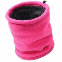 FUIENKO Écharpe Polaire à Col Chaud Pour Hommes Et Femmes, Masque D'équitation à Capuche Multifonction Pour Le Sport En Hiver,CHINA,rose Red