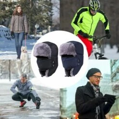 FUIENKO Chapeaux D'hiver Pour Hommes Et Femmes, Chapeau De Soldat, Casquette De Ski Avec Rabats D'oreille, Coupe-vent, Imperméable, Chapeau Chaud,CHINA,gray 10 FUIENKO Chapeaux D'hiver Pour Hommes Et Femmes, Chapeau De Soldat, Casquette De Ski Avec Rabats D'oreille, Coupe-vent, Imperméable, Chapeau Chaud,CHINA,gray -Protection des voies respiratoires Soldes 66415807 4