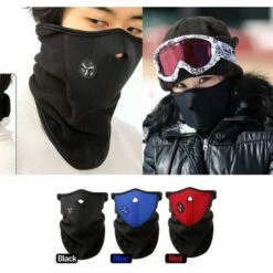 FUIENKO Masque à Gaz Chaud Coupe-vent Anti-poussière, Doux Et Confortable à Porter, Design Du Visage D'une Personne, Prévention Du Vent Froid, 1 Pièce,CHINA,BLACK -Protection des voies respiratoires Soldes 66415843 4