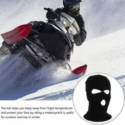 FUIENKO Masque De Cagoule Néon Tricoté à 3 Trous Pour Couvrir Tout Le Visage, Chapeau De Guerrier Phénix, Couvre-visage Tricoté Chaud D'hiver,CHINA,beige -Protection des voies respiratoires Soldes 66415855 3