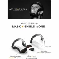 FUIENKO Masque Facial Transparent, PC, Moto Durable, Anti-buée, Masque Entièrement Fermé, Réutilisable Avec Filtre éponge,Rose -Protection des voies respiratoires Soldes 66415882 5