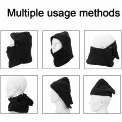 FUIENKO Cagoule Thermique En Polaire Pour Moto Et Vélo, Cagoule De Police, Swat, Ski, Vent, Hiver, Bouchon Cs, Pour L'extérieur, Chaud -Protection des voies respiratoires Soldes 66415906 4
