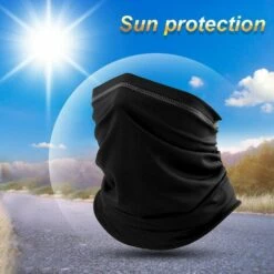 FUIENKO Cagoule D'été Respirante Pour Moto, Couverture De Masque Facial, Guêtre De Cou Pour Moto, Motocross, équitation, Tube De Ski, écharpe Bandana,Light Green -Protection des voies respiratoires Soldes 66415922 5