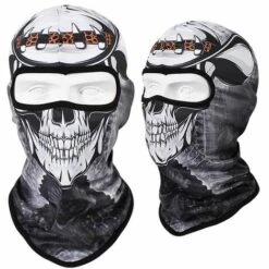 FUIENKO Cagoule De Moto Imprimé Crâne, Masque Facial Complet, Coupe-vent, Ski, Chauffe-cou, Cyclisme, Capuche De Motard, Doublure De Casque Pour Hommes,S05 -Protection des voies respiratoires Soldes 66415947 4