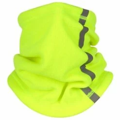 FUIENKO Cache-cou En Polaire Avec Bande Réfléchissante, Cache-cou Multifonctionnel, Sport, Ski, Cyclisme, Chaud, Hiver,CHINA,Green