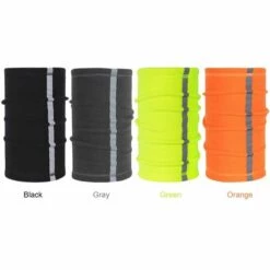 FUIENKO Cache-cou En Polaire Avec Bande Réfléchissante, Cache-cou Multifonctionnel, Sport, Ski, Cyclisme, Chaud, Hiver,CHINA,Green -Protection des voies respiratoires Soldes 66416033 3