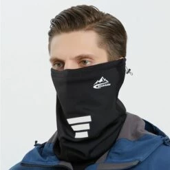 FUIENKO Masque Facial Chaud Pour Moto, Guêtre De Cou Coupe-vent, Snowboard, Vélo, équitation, Cyclisme, écharpe Pour Sports De Plein Air Hommes Femmes,C -Protection des voies respiratoires Soldes 66416061 3