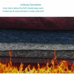 FUIENKO Cagoule De Moto En Flanelle, Cache-cou, Coupe-vent, Pour Sports De Plein Air, Masque D'équitation, Garde Au Chaud,Wine Red -Protection des voies respiratoires Soldes 66416110 3