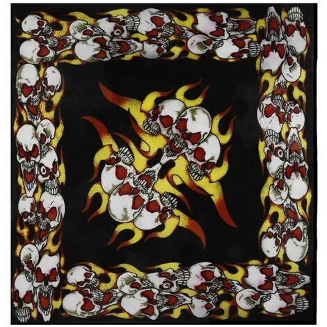 FUIENKO Bandeau Bandana Extensible Thème Flamme Crâne De Cowboy Squelette, Couvre-chef Cyclisme Style Hip Hop, Masque De Cou,CHINA,02 6 FUIENKO Bandeau Bandana Extensible Thème Flamme Crâne De Cowboy Squelette, Couvre-chef Cyclisme Style Hip Hop, Masque De Cou,CHINA,02 – Image 4
