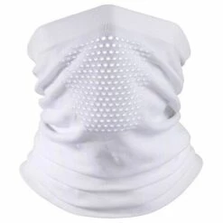 FUIENKO Cache-cou En Maille Respirante, écharpe Demi-visage Pour Cyclisme, Moto, Cagoule De Motard, Randonnée,White