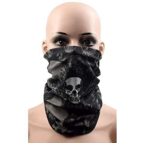 FUIENKO Cagoule De Moto Respirante 3D Coupe-vent D'hiver, Masque Facial Sans Couture, Protection Solaire, Randonnée, Camping, Squelette, écharpe D'équitation,335 7 FUIENKO Cagoule De Moto Respirante 3D Coupe-vent D'hiver, Masque Facial Sans Couture, Protection Solaire, Randonnée, Camping, Squelette, écharpe D'équitation,335 – Image 5