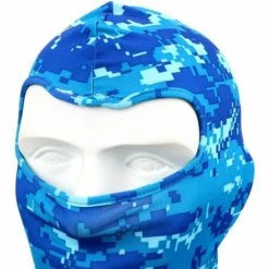 FUIENKO Masque De Camouflage à Séchage Rapide Pour Moto, Pour Cyclisme, Ski, Snowboard, Sport, Respirant, En Lycra, Capuchon Pour Le Visage Et Le Cou,A Blue -Protection des voies respiratoires Soldes 66416225 2