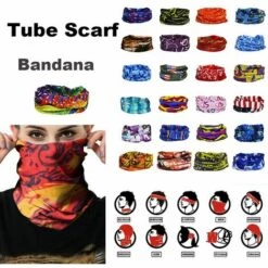 FUIENKO Foulard Bandana Multifonctionnel Pour La Tête, Le Visage Et Le Cou, Anti-poussière, Pour Couvre-chef De Sport De Plein Air, Accessoires De Moto,G005 -Protection des voies respiratoires Soldes 66416288 2