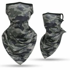 FUIENKO Masque De Protection Facial Pour Hommes, Camouflage Militaire Tactique, Cagoule Triangulaire Avec Oreilles, Cyclisme Moto,M05 -Protection des voies respiratoires Soldes 66416378 4