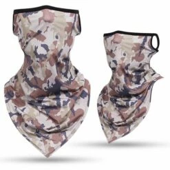 FUIENKO Masque De Protection Facial Pour Hommes, Camouflage Militaire Tactique, Cagoule Triangulaire Avec Oreilles, Cyclisme Moto,M05 -Protection des voies respiratoires Soldes 66416378 5