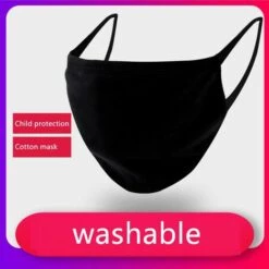 FUIENKO Masque Buccal En Coton Noir Et Blanc, Cache-nez Coupe-vent, Pour Cyclisme, Moto, Protection Faciale Pour L'extérieur,Black -Protection des voies respiratoires Soldes 66416447 2