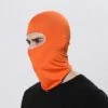 FUIENKO Cagoule De Moto, Masque Anti-poussière, Couvre-chef D'extérieur à Trou Unique, Coupe-vent, Masque Facial D'équitation En Plein Air,1 Pcs Orange